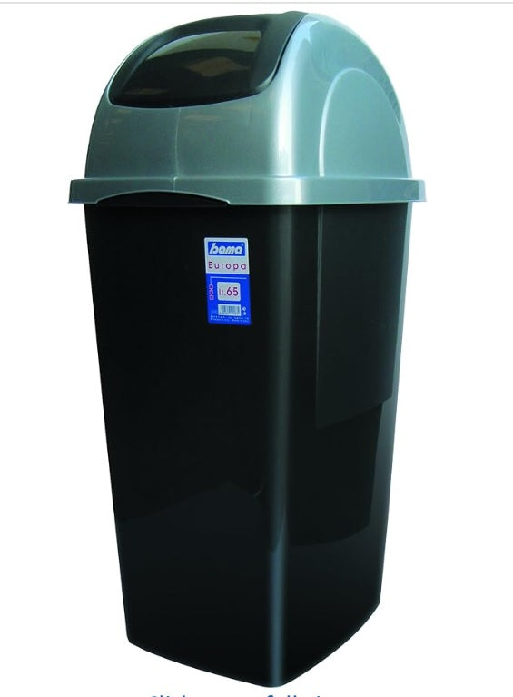 Dustbin Europa 65Ltrs Black