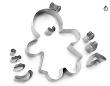 Load image into Gallery viewer, Ginger Girl Cookie Cutter Set of 10
