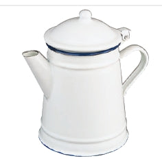 Coffee Pot Conical White 1ltr