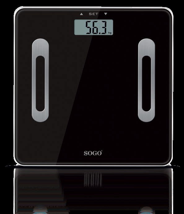 Sogo Bathroom Scale Digital Black