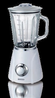 Sogo Liquidiser Glass Jar 500W White