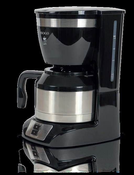 Sogo Coffee Maker with Thermos Jar 1Ltr 800W