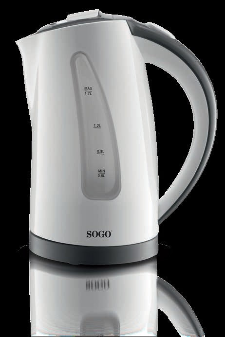 Sogo Kettle Electric Cordless 1.7Ltr 2200W